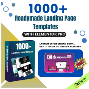 1000+ Readymade Landing Page Templates with Elementor Pro