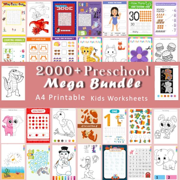 2000+ Preschool Pre-K + Kindergarten Learning Bundle
